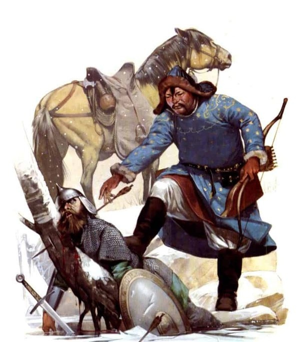 Mongols vs Russians battle